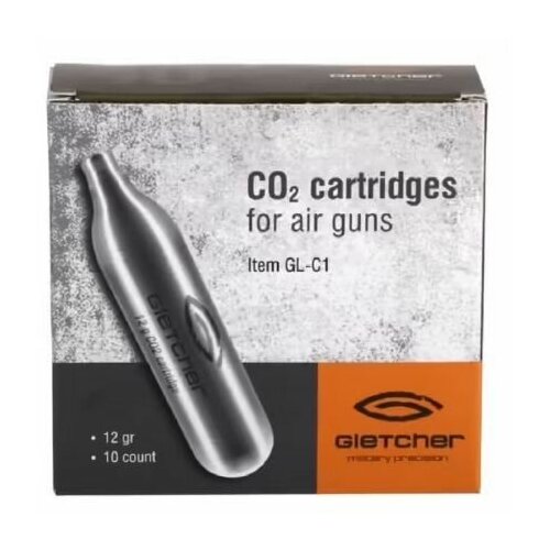 баллоны crosman co2 12 гр комплект 10 шт Баллоны для пневматики Gletcher, 12 гр. 10 шт.