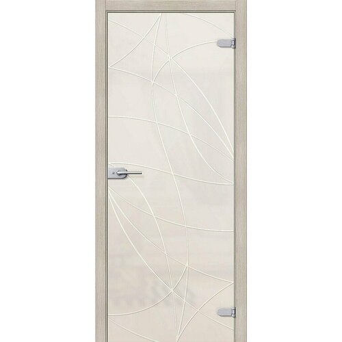 Межкомнатная дверь Стеклянные Bravo Glass Аврора, в цвете Белое Сатинато Браво Размер 200*60