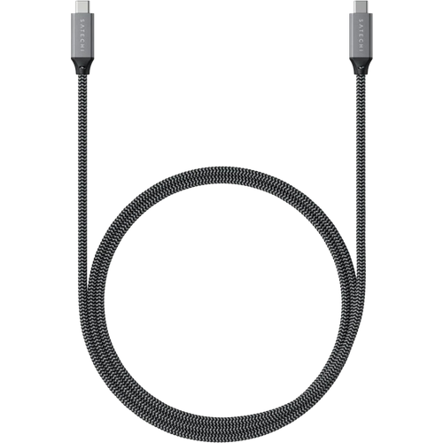 Кабель Satechi USB4 C to C длина 80 см. Цвет: серый космос кабель satechi type c 100w 2м серый st tcc2mm