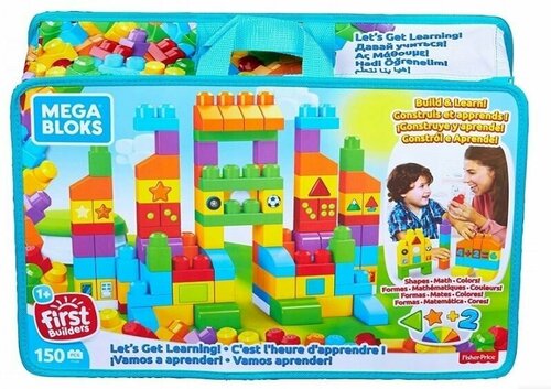 Конструктор для малышей Блоки Fisher-Price Mattel Mega Bloks 150 шт