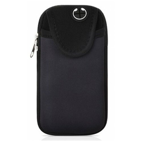 фото Спортивная сумка для телефона на руку, черная опмир