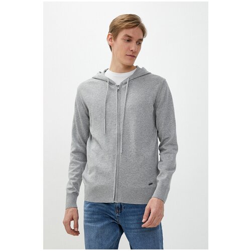 фото Кардиган baon кардиган-худи на молнии baon, размер: xxl, серый