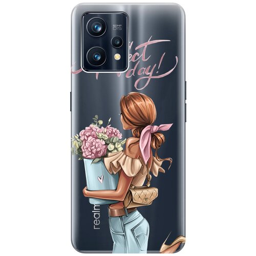 Силиконовый чехол с принтом Suach a Perfect Day! для Realme 9 Pro+ / Рилми 9 Про+ силиконовый чехол на realme 9 pro рилми 9 про с принтом котики