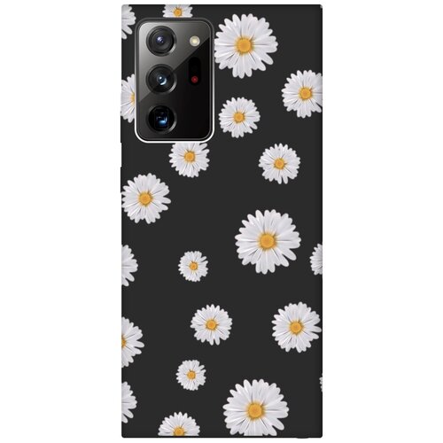 Матовый чехол Camomiles для Samsung Galaxy Note 20 Ultra / Самсунг Ноут 20 ультра с 3D эффектом черный