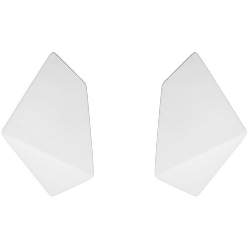 Серьги с подвесками Kalinka modern story, размер/диаметр 60 мм, белый, бежевый глянцевые геометричные серьги kalinka