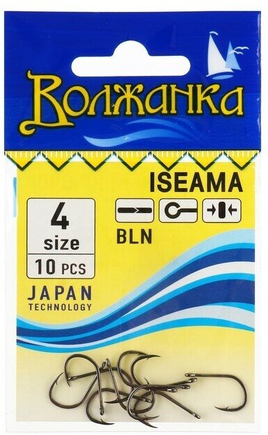 Волжанка Крючки "Волжанка" Iseama № 4, 10 шт