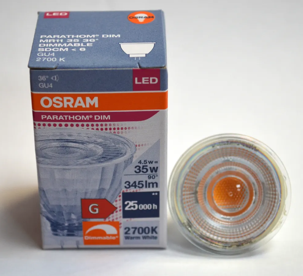 Светодиодная лампа Osram DIM Parathom Spot MR11 GL 35 4,5W/927 12V 36 GU4 .