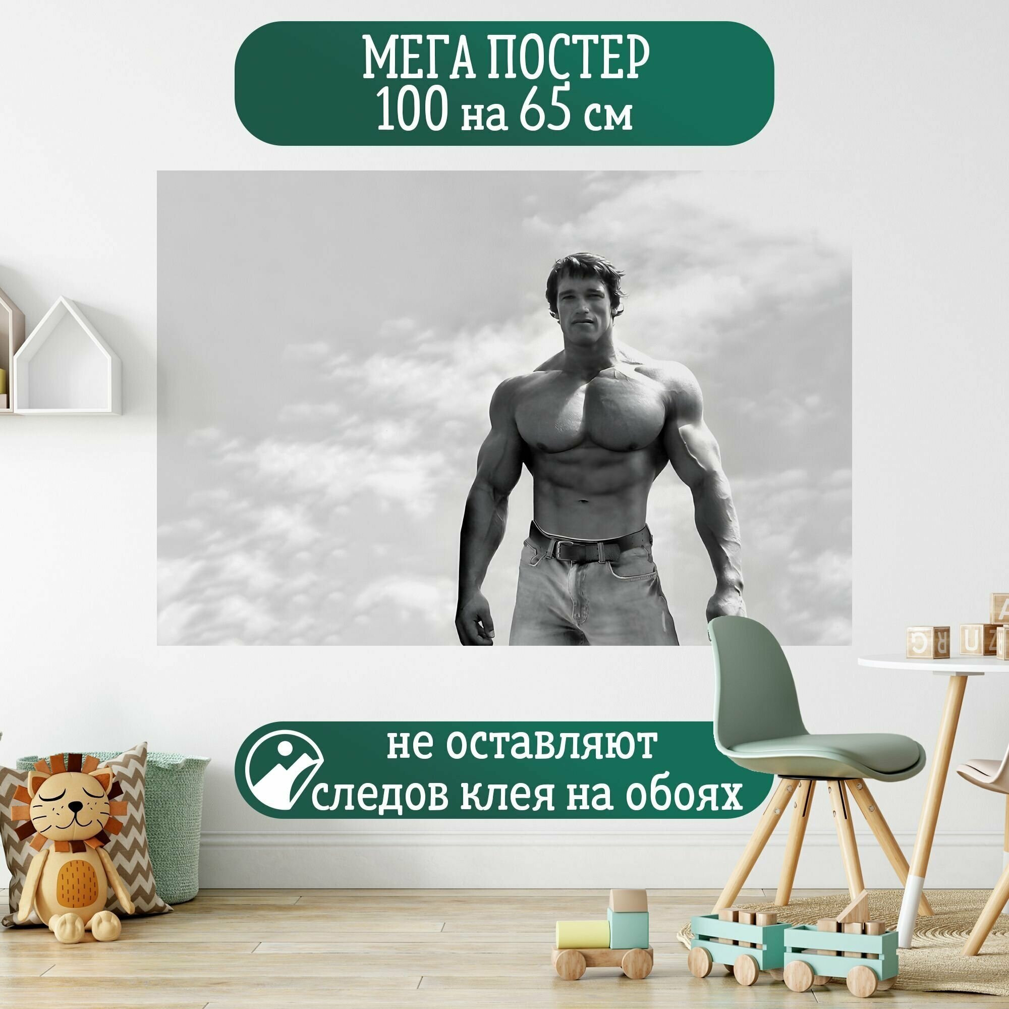 Постер 100 на 65 см плакат Арнольд Шварценеггер