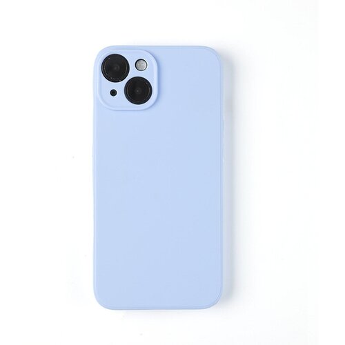 Чехол на Айфон 14 голубой силиконовый чехол пальмовые ветви арт на apple iphone 14 айфон 14