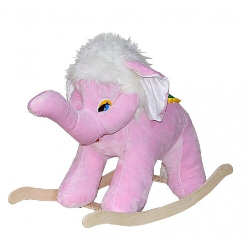 Качалка детская Слон розовый в подарок для девочки