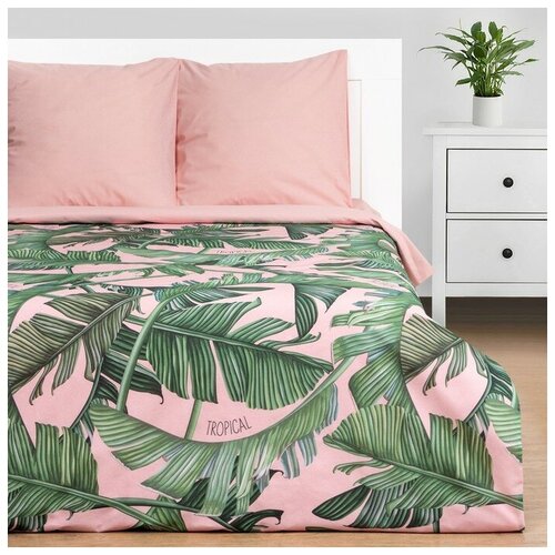 Постельное бельё Этель 1.5 сп Tropical 143х215 см, 150х214 см, 70х70 см - 2 шт Этель 7674473