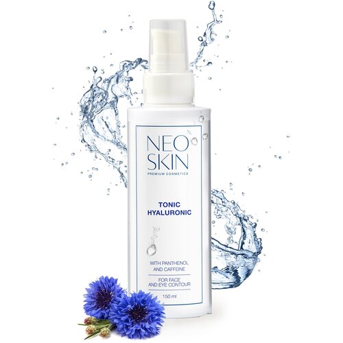 гиалуроновый тоник для лица и кожи вокруг глаз neo skin hyaluronic tonic for face and eye contour 150 мл Гиалуроновый тоник для лица и кожи вокруг глаз, дозатор, Neo Skin, 150 мл