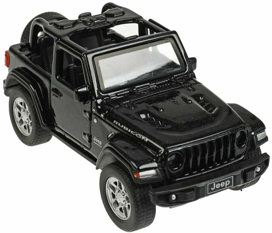 Машинки металлические ТехноПарк Jeep Wrangler Rubicon 12см черная RUBICON3D-12-BK