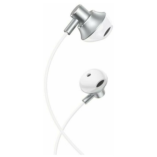 Наушники Hoco M75 проводные вкладыши микрофон Jack 35 мм 12 м серебристые 73900₽