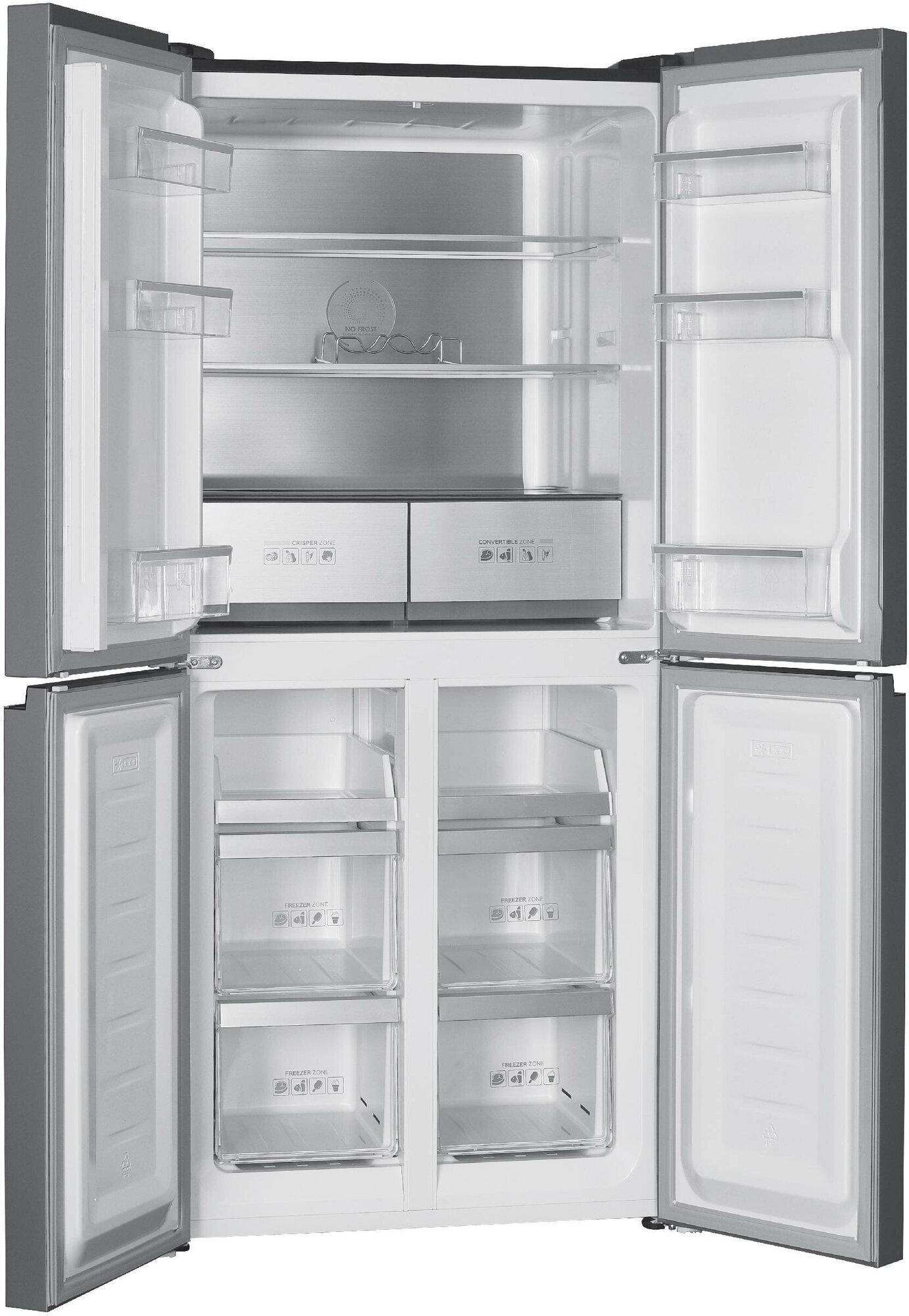 Четырехдверный холодильник Korting KNFM 84799 GN - фотография № 6