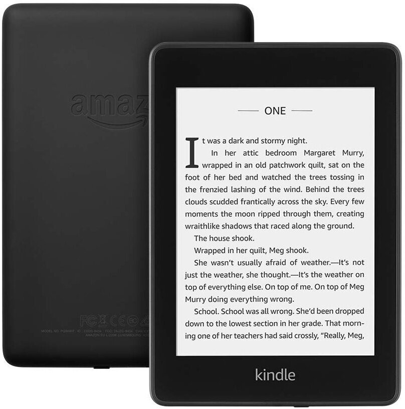 Электронная книга Amazon Kindle PaperWhite 2018 8Gb black Ad-Supported + Книги