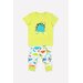 Пижама crockid детская для мальчиков, размер 86, зеленый