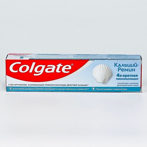 зубная паста 7 days rezolut двойной кальций без фтора 100мл Зубная паста Colgate Кальций-Ремин 100мл