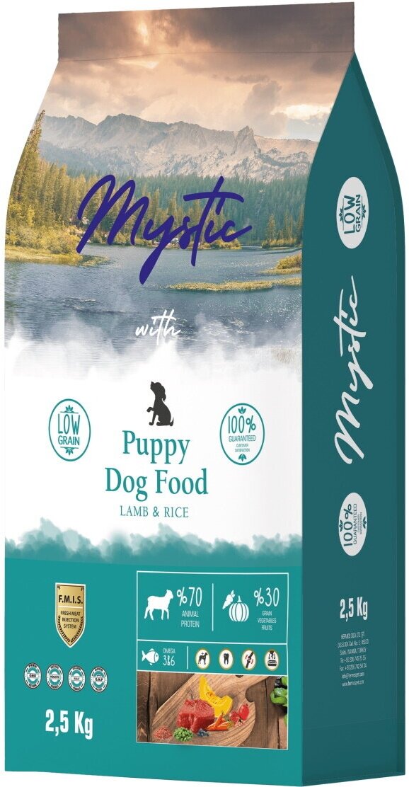 Mystic Puppy Dog Food Lamb & Rice 2,5 кг сухой корм для щенков с ягненком и рисом