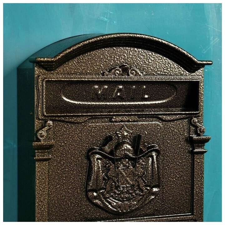 Ящик почтовый 4010, бронза - фотография № 5
