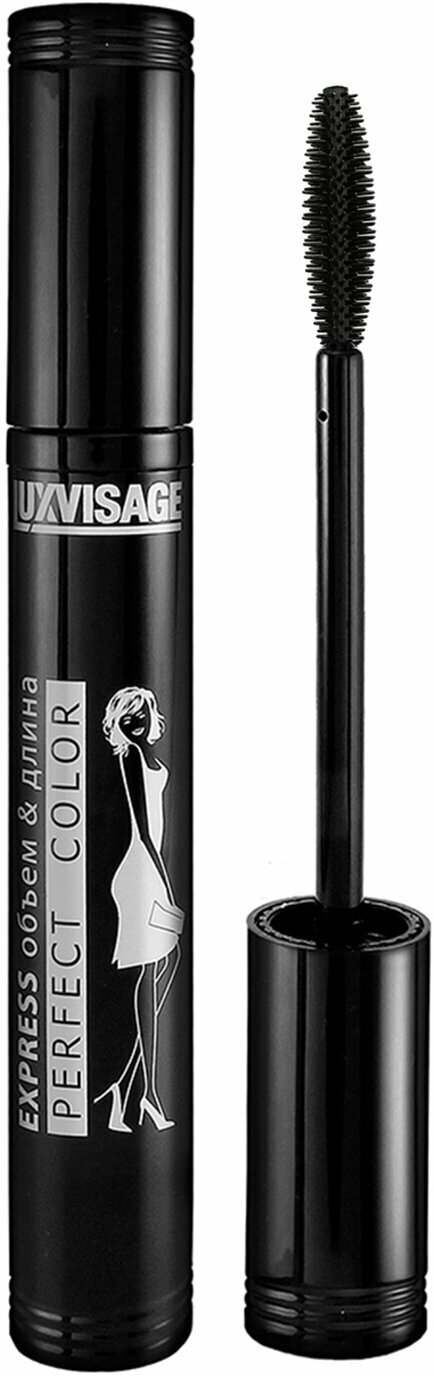 LUXVISAGE Тушь для ресниц LUXVISAGE Perfect Color EXPRESS объем&длина черная, 4811329017091
