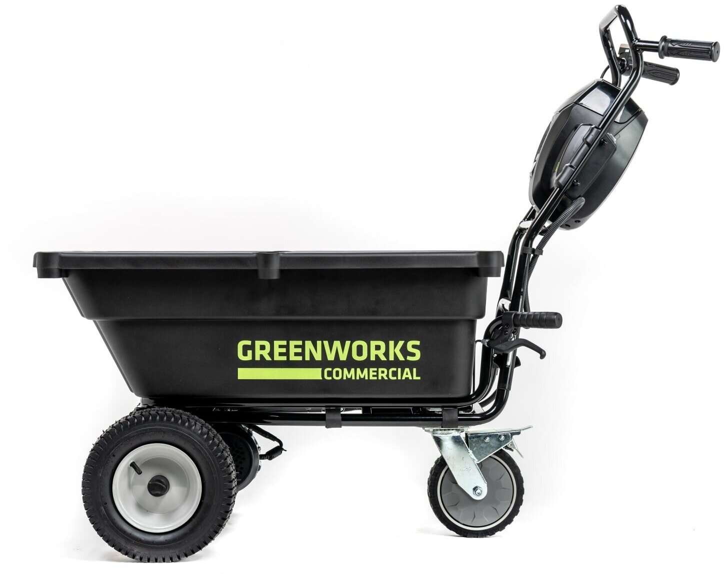 Аккумуляторная садовая тележка Greenworks GC82B5 с АКБ 5 Ач и ЗУ - фотография № 4