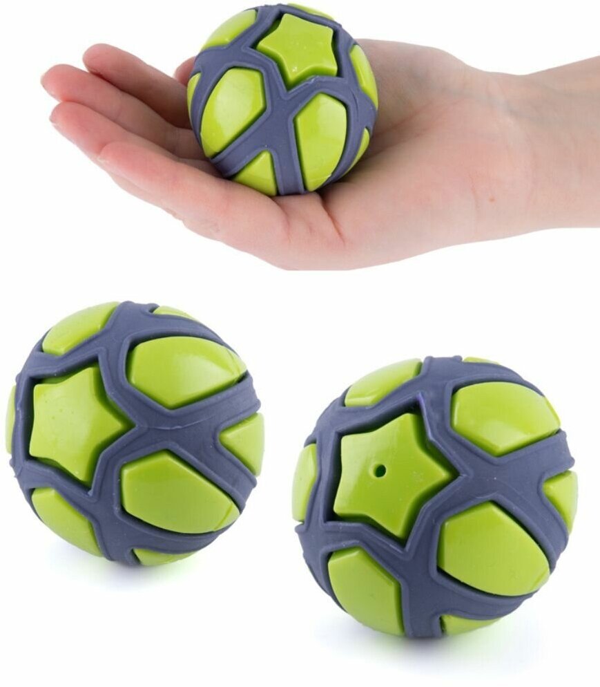 Мяч для собаки с пищалкой ТПР резина 6см - фотография № 2