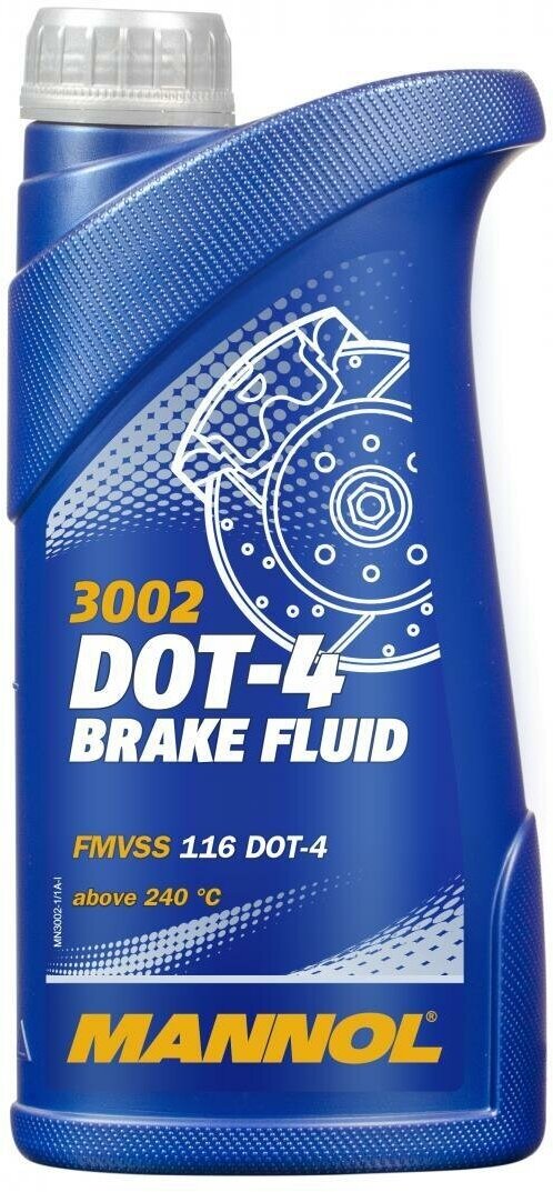 Тормозная жидкость MANNOL Brake Fluid DOT-4 3002 0,5 л.