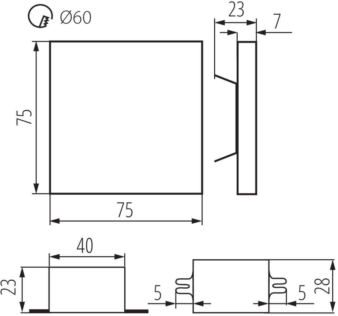 Подсветка для лестниц и ступеней Kanlux Apus Led CW 23107 - фотография № 8