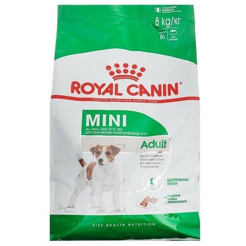 Сухой корм RC Mini Adult для мелких собак, 8 кг Royal Canin 1657609 .