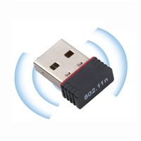 Беспроводной Wi-Fi USB адаптер 150 Мбит/с 802.11n RTL8188 GSMIN WF1 (Черный)