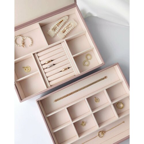 Органайзер шкатулка для хранения украшений, бижутерии, ювелирных изделий, часов и аксессуаров SHAPES