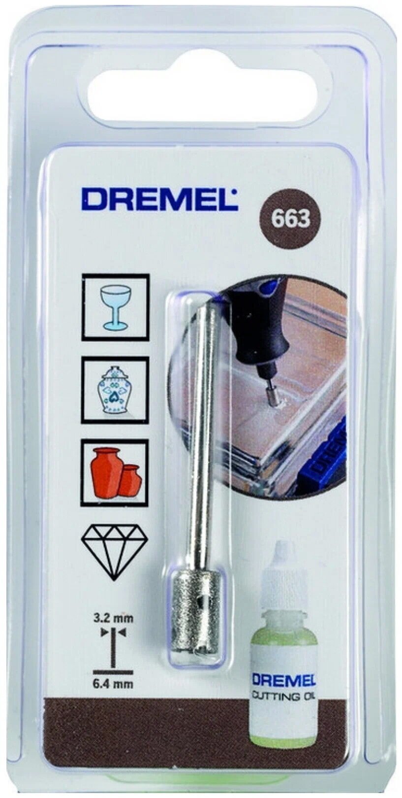 Сверло по стеклу DREMEL 26150663JB