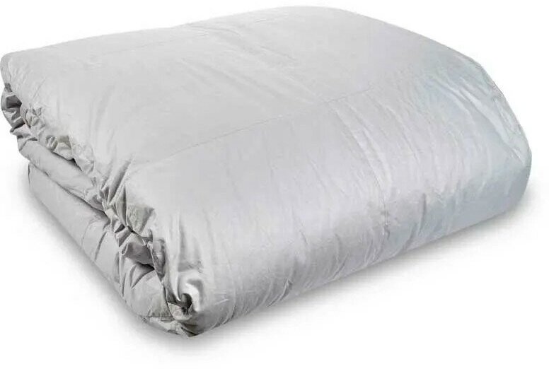 Одеяло пуховое BelPol 1,5 спальное / SATURN GRAY / 140x205 / всесезонное с наполнителем серый гусиный пух - фотография № 3