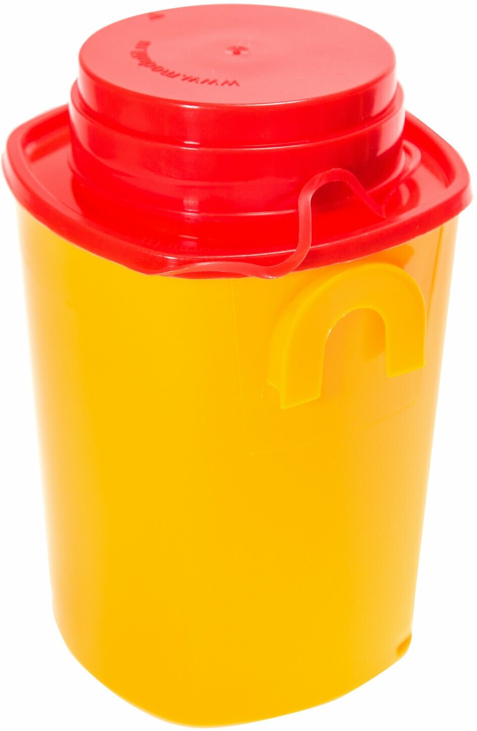 Контейнер для сбора отходов острого инструмента 0,5 л комплект 80 шт, желтый (класс Б), сзпи