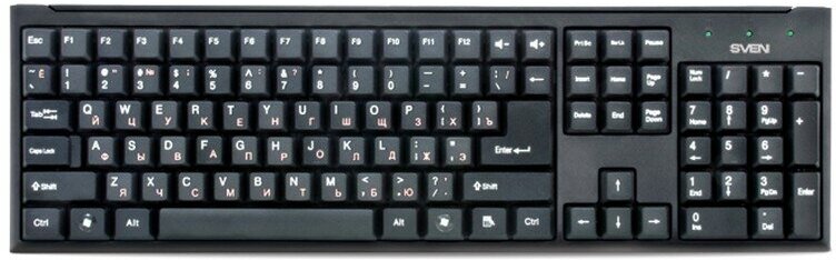 Клавиатура SVEN Standard 303, USB, черный