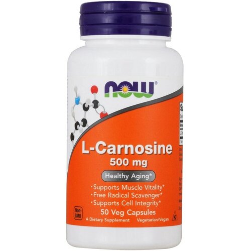 NOW L-Carnosine 500 mg 50 vcaps now gaba 500 mg 100 vcaps