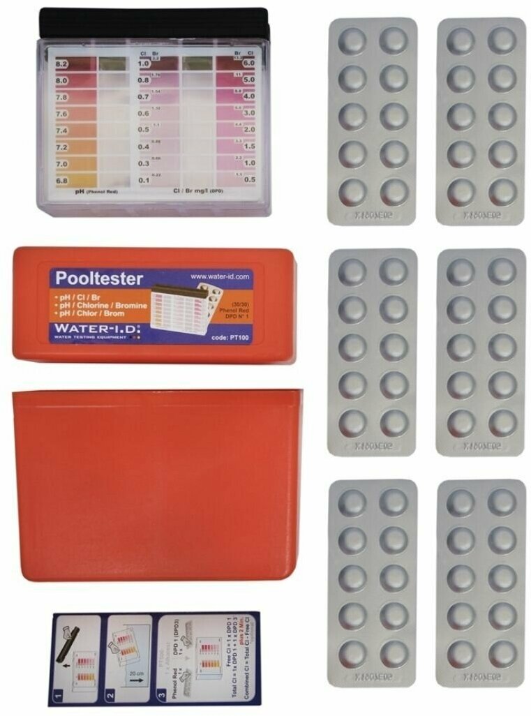 Тестер Water-I.D PT100 для измерения pH/Cl/Br, Германия - фотография № 2