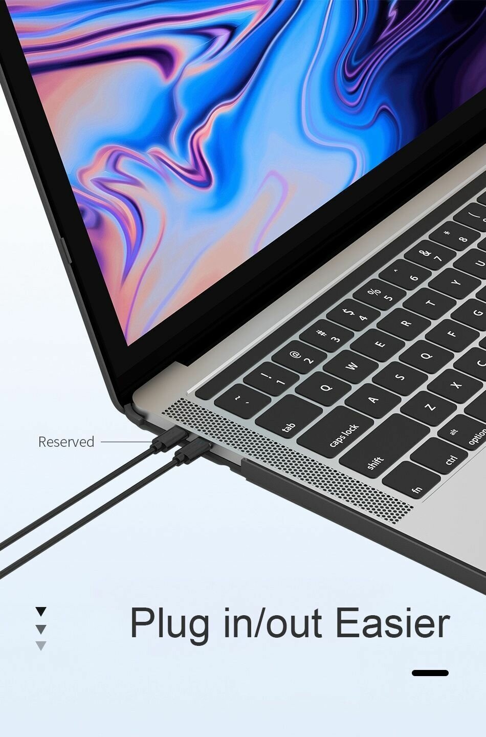 Чехол на макбук WiWU Haya Shield для MacBook Pro 133 (2020-2022) черный