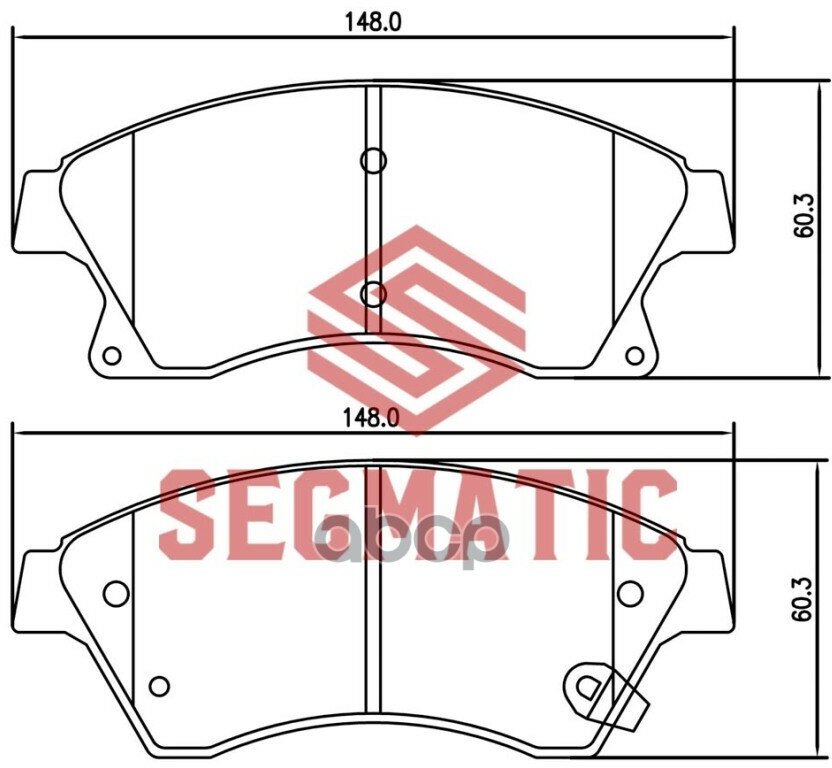 Колодки Тормозные Дисковые SEGMATIC арт. SGBP2570