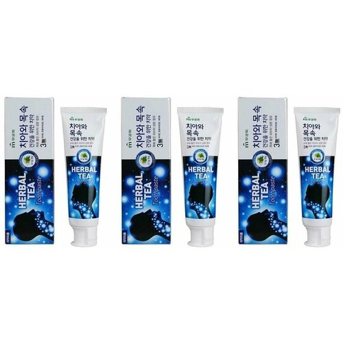 зубная паста с экстрактом зеленого чая binturong green tea thai herbal toothpaste 33 гр Mukunghwa Зубная паста с экстрактом травяного чая, Herbal tea, 3 штуки