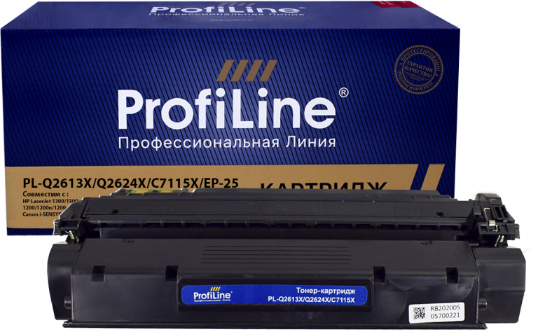 Картридж PL-Q2613X, Q2624X, C7115X для принтеров HP LJ 1000, 1005, 1200, 1300, 1150, 1150n, 1300, 1300n, 1300xi, 3300, 3310, 3320, 3330, 3380 Canon LBP-1210 UNIVERSAL 4000 копий ProfiLine