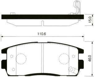 Дисковые тормозные колодки задние SANGSIN BRAKE SP1205 для Chevrolet Captiva, Opel Antara (4 шт.)