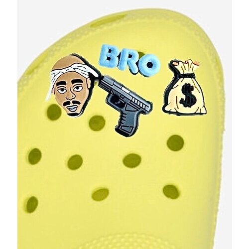 Джиббитсы для crocs, клипсы для обуви, украшения для обуви My Jibb Бро 4 шт