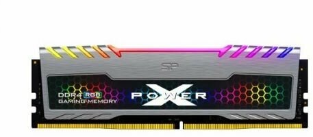 Модуль памяти DDR4 8GB Silicon Power SP008GXLZU320BSB XPOWER Turbine RGB PC4-25600 3200MHz CL16 1Gx8 SR радиатор 1.35V