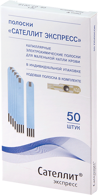 Сателлит Экспресс Тест-полоски ПКГ-03 №50