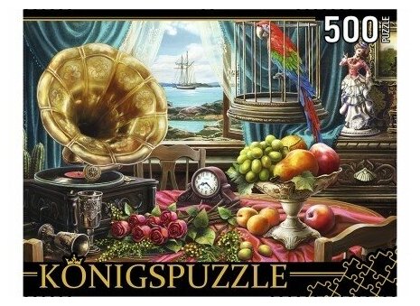 Puzzle-500 "Натюрморт с граммофоном" (ХК500-6312) Konigspuzzle - фото №2