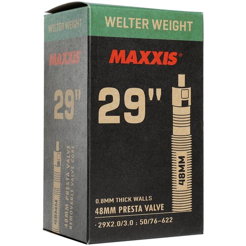 велокамера maxxis 2023 welter weight 700x33 50 tpi lfvsep60 вело ниппель 0 8mm Велокамера Maxxis 2022 Welter Weight 29X2.0/3.0 LFVSEP Вело ниппель 48 0.8mm