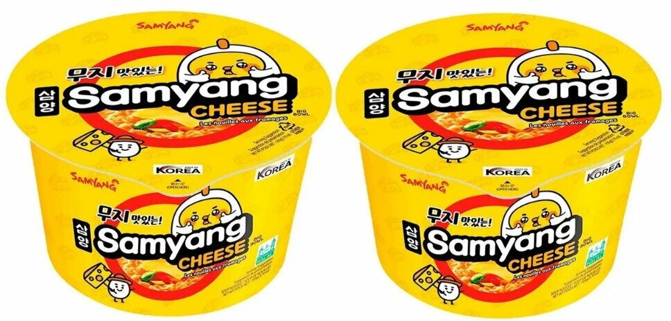 Лапша "Samyang" со вкусом сыра, 105гх 2шт