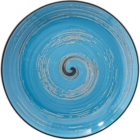 Тарелка Wilmax England круглая SPIRAL 23 см голубой (WL-669613/A)